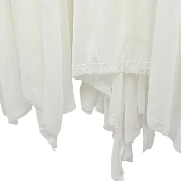 Raga Womens Beige Beaded V Neck Embellished Boho Elegant Maxi Dress M - Picture 4 of 9